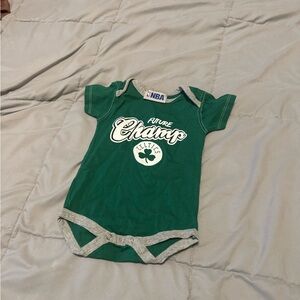 Green Celtics Baby Onesie